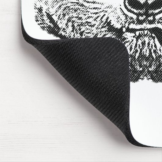  3-D glazen panda Muismat (Hoek)