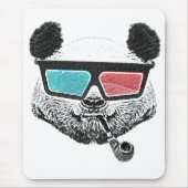  3-D glazen panda Muismat (Voorkant)