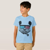 3-D glazen panda T-shirt (Voorkant volledig)