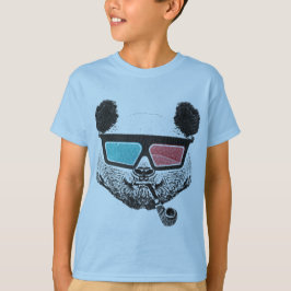 3-D glazen panda T-shirt