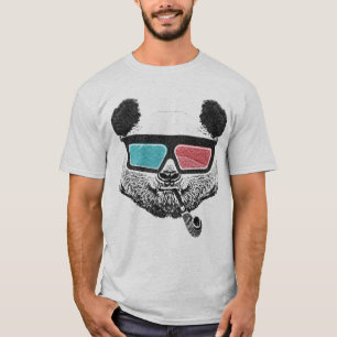  3-D glazen panda T-shirt
