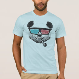 3-D glazen panda T-shirt
