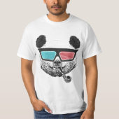  3-D glazen panda T-shirt (Voorkant)