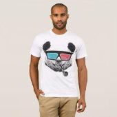 3-D glazen panda T-shirt (Voorkant volledig)