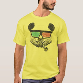  3-D glazen panda T-shirt
