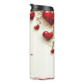 3-D Harten Gepersonaliseerde Thermische Tumbler Thermosbeker (Geroteerd rechts)