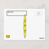 3-D het Pictogram QSL- kaartPas het aan! Briefkaart (Achterkant)