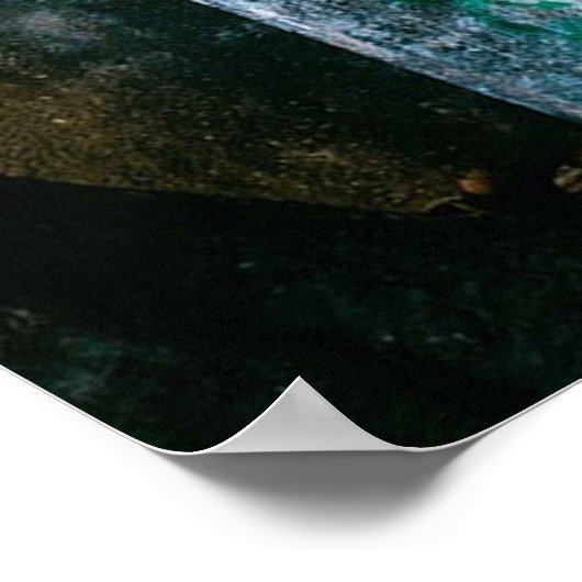 3-D Illusion Graffiti Street Afgewezen Art Poster (Hoek)