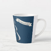 3-D kerstboom Latte Mok (Rechts)