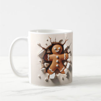 3 D Kerstmis Gingerbread Man Koffiemok