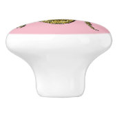 3-D Kijk naar honingbijen en uw kleur Keramische Knop (Zijkant)