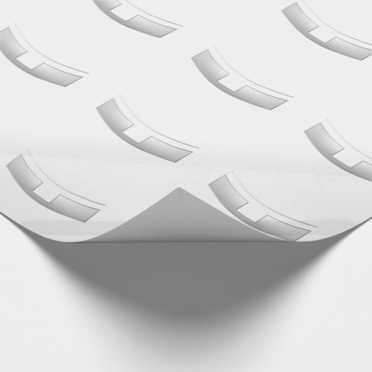 3-D Kijk Silver Priest of Minister's Collar Cadeaupapier (Hoek)