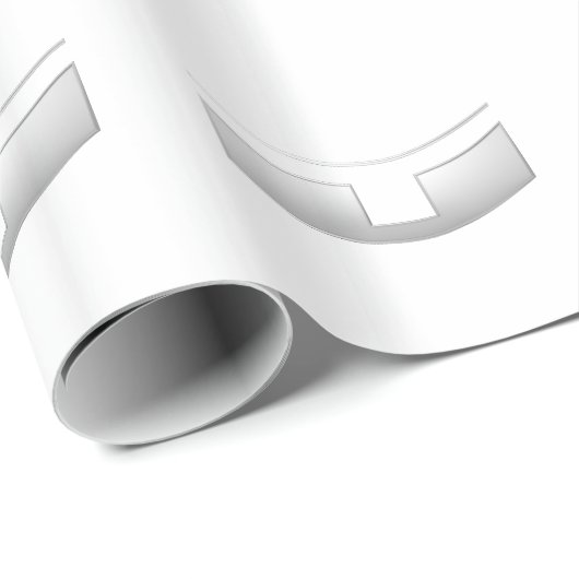 3-D Kijk Silver Priest of Minister's Collar Cadeaupapier (Rol Hoek)