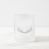 3-D Kijk Silver Priest of Minister's Collar Matglas Koffiemok (Center)