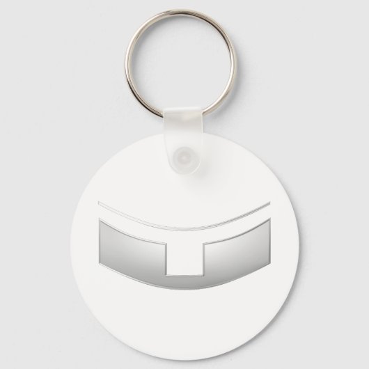 3-D Kijk Silver Priest of Minister's Collar Sleutelhanger (Voorkant)