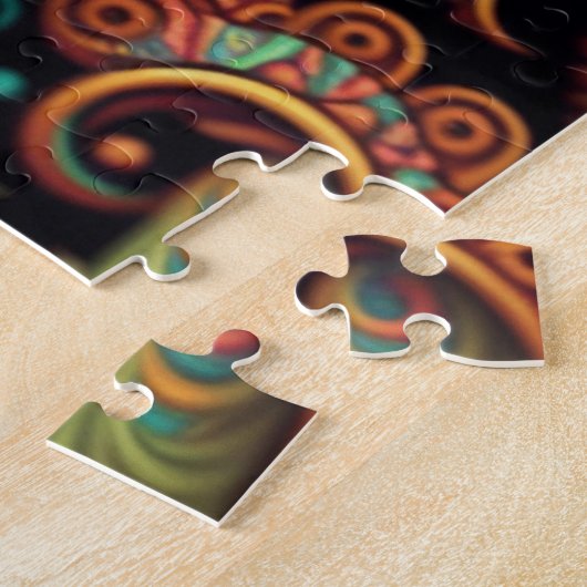 3-D look Paisley Puzzel (Zijkant)