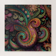 3-D look Paisley Puzzel