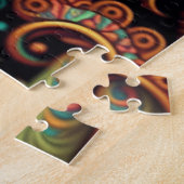 3-D look Paisley Puzzel Legpuzzel (Zijkant)