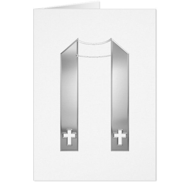 3-D look Silver Priest's Stole (Voorkant)