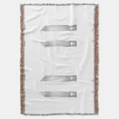 3-D look Silver Priest's Stole Deken (Voorkant Verticaal)