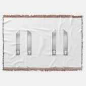 3-D look Silver Priest's Stole Deken (Voorkant)