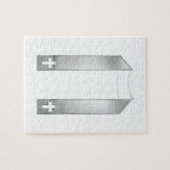 3-D look Silver Priest's Stole Legpuzzel (Horizontaal)
