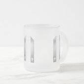 3-D look Silver Priest's Stole Matglas Koffiemok (Voorkant rechts)