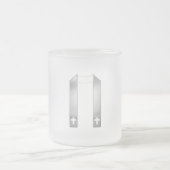 3-D look Silver Priest's Stole Matglas Koffiemok (Center)