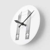 3-D look Silver Priest's Stole Ronde Klok (Hoek)