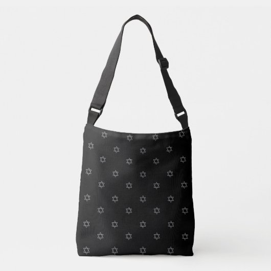 3-D look Silver Star van David Crossbody Tas (Voorkant)