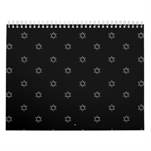 3-D look Silver Star van David Kalender (Hoes)