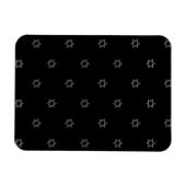 3-D look Silver Star van David Magneet (Horizontaal)