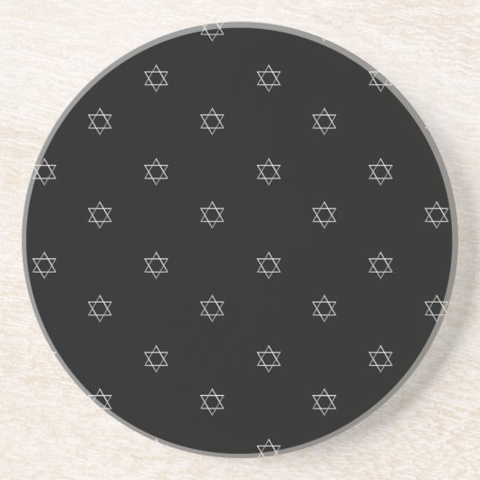 3-D look Silver Star van David Zandsteen Onderzetter (Voorkant)