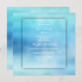 3-D Ombre Ocean Sky Blue Beach OCcean glas Kaart (Voorkant / Achterkant)