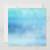 3-D Ombre Ocean Sky Blue Beach OCcean glas Kaart (Achterkant)