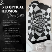 3-D Optische Illusie Douchegordijn