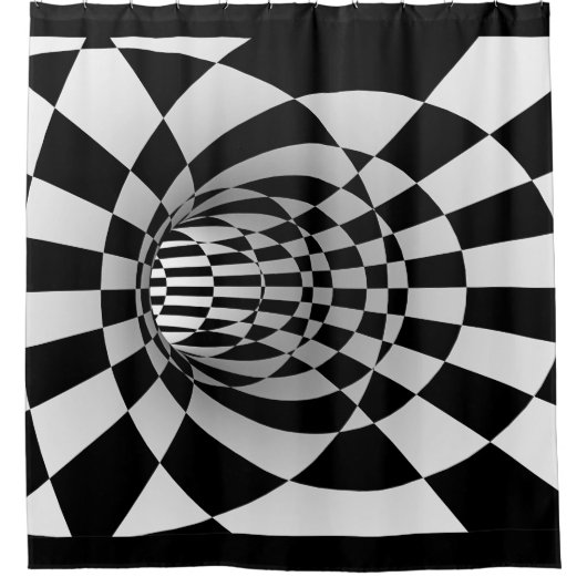 3-D Optische Illusie Douchegordijn (Voorkant)