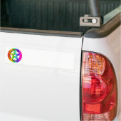 3-D Rainbow Pentacle #5 Bumpersticker (Op Truck)
