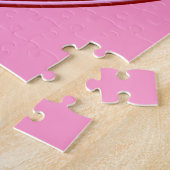 "3-D" Rode en roze harten Legpuzzel (Zijkant)