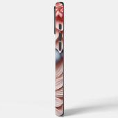 3-D roze en blauwe bloemen Case-Mate iPhone Case (Achterkant / Links)