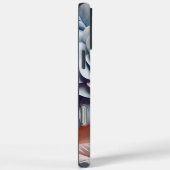 3-D roze en blauwe bloemen Case-Mate iPhone Case (Achterkant / Rechts)