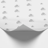 "3-D Silver" Sint-Nicolaas-pakpapier Cadeaupapier (Hoek)