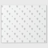 "3-D Silver" Sint-Nicolaas-pakpapier Cadeaupapier (Vlak)