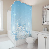 3-D Snowflakes Douchegordijn (In situ)