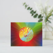 3-d sphere briefkaart (Staand voorkant)