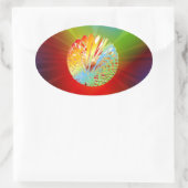 3-d sphere ovale sticker (Tas)