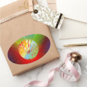 3-d sphere ovale sticker (Geschenken)