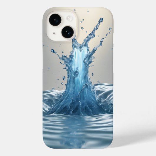 3-D water spatten Case-Mate iPhone Case (Achterkant)