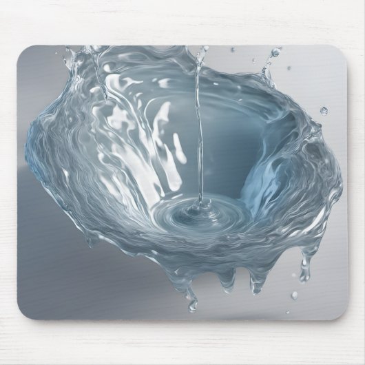 3-D water spatten Muismat (Voorkant)