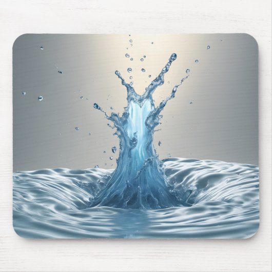 3-D water spatten Muismat (Voorkant)